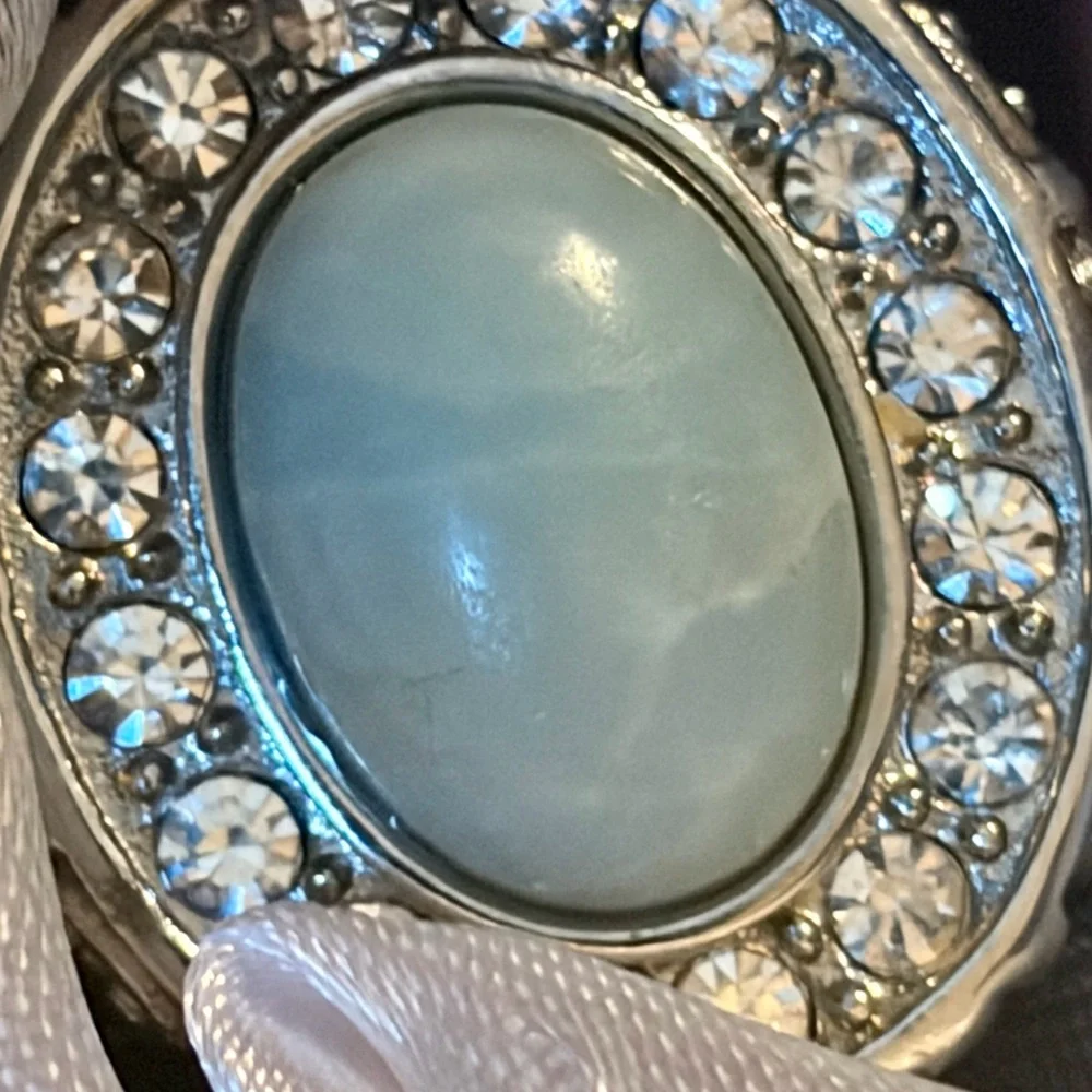 Amazonite Stainless Steel Ring, 7 - Picture 4 of 7